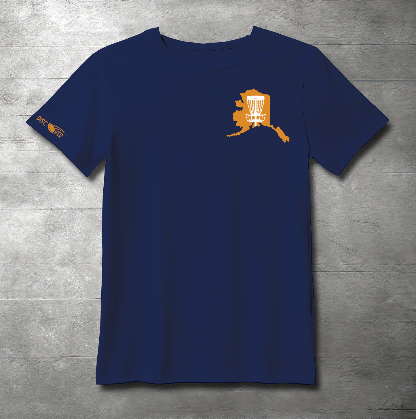 Alaska State Basket Disc Golf T-shirt