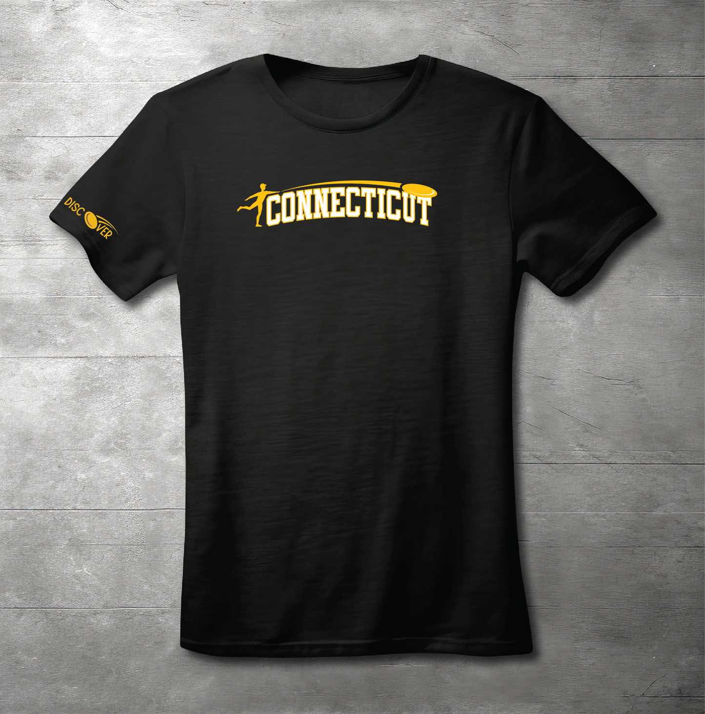 Connecticut State Throw Disc Golf T-shirt