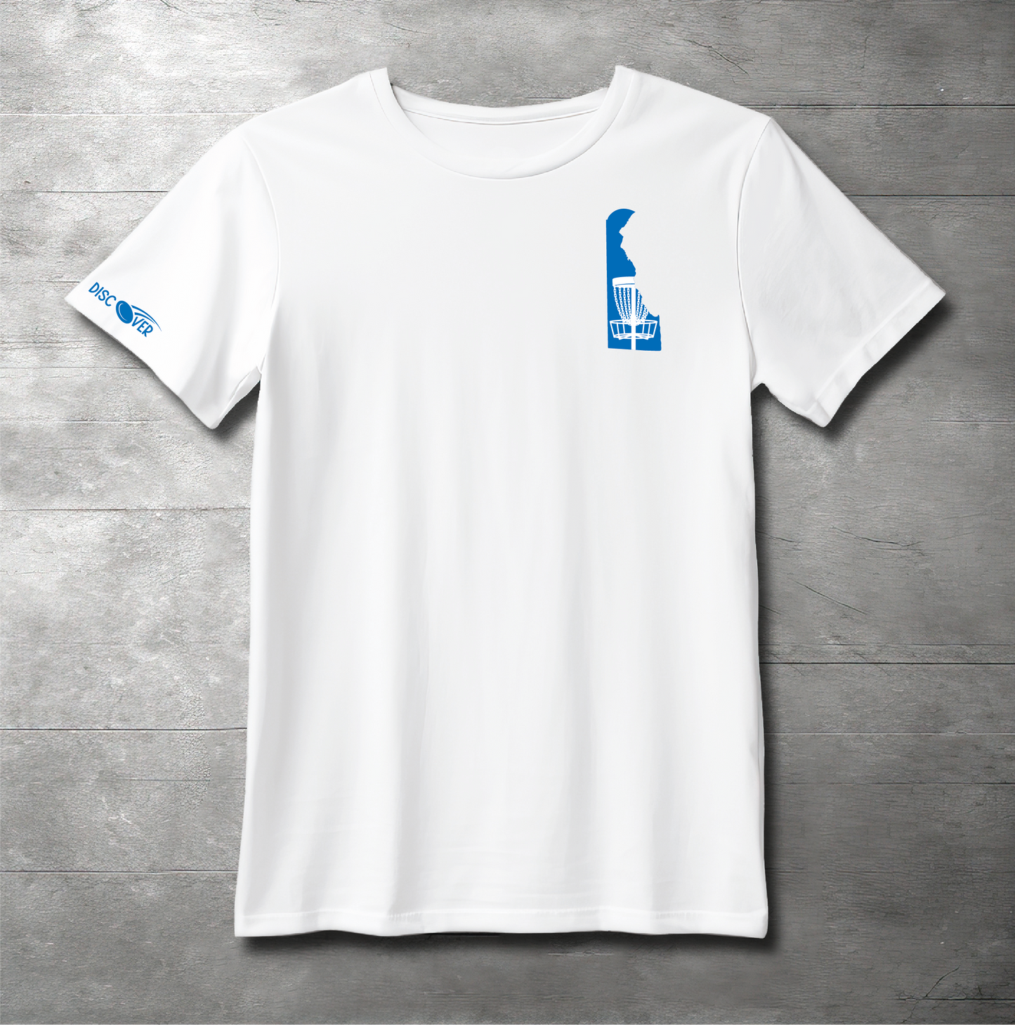 Delaware State Basket Disc Golf T-shirt
