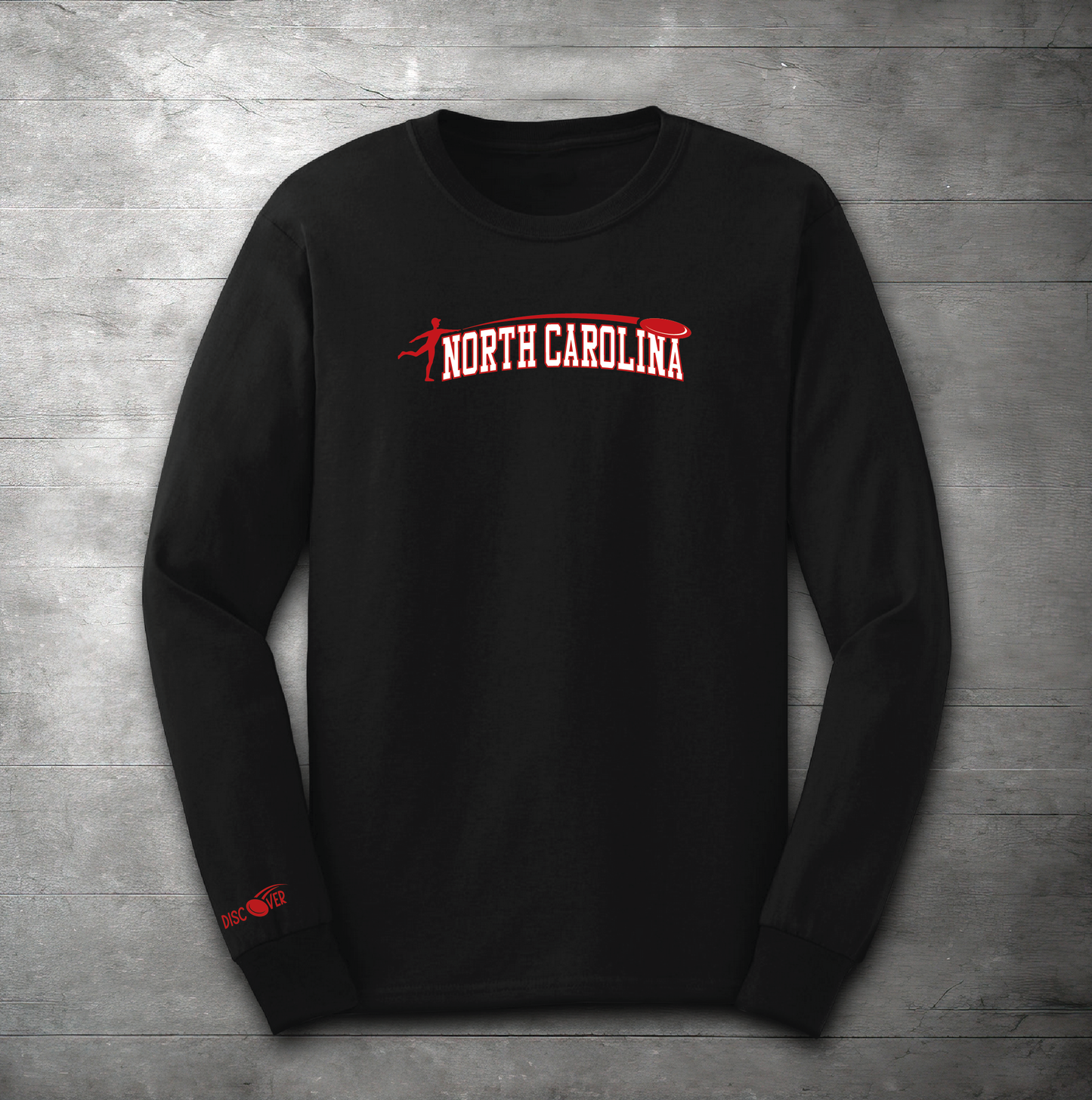 North Carolina State Throw Disc Golf Long Sleeve