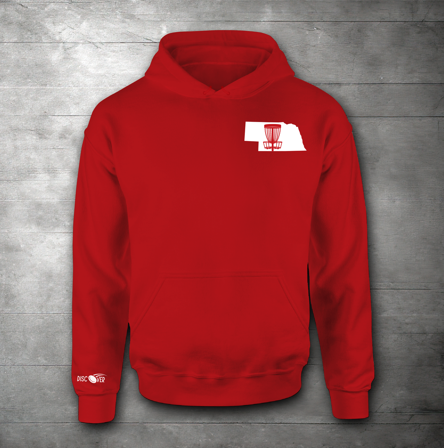 Nebraska State Basket Disc Golf Sweatshirt