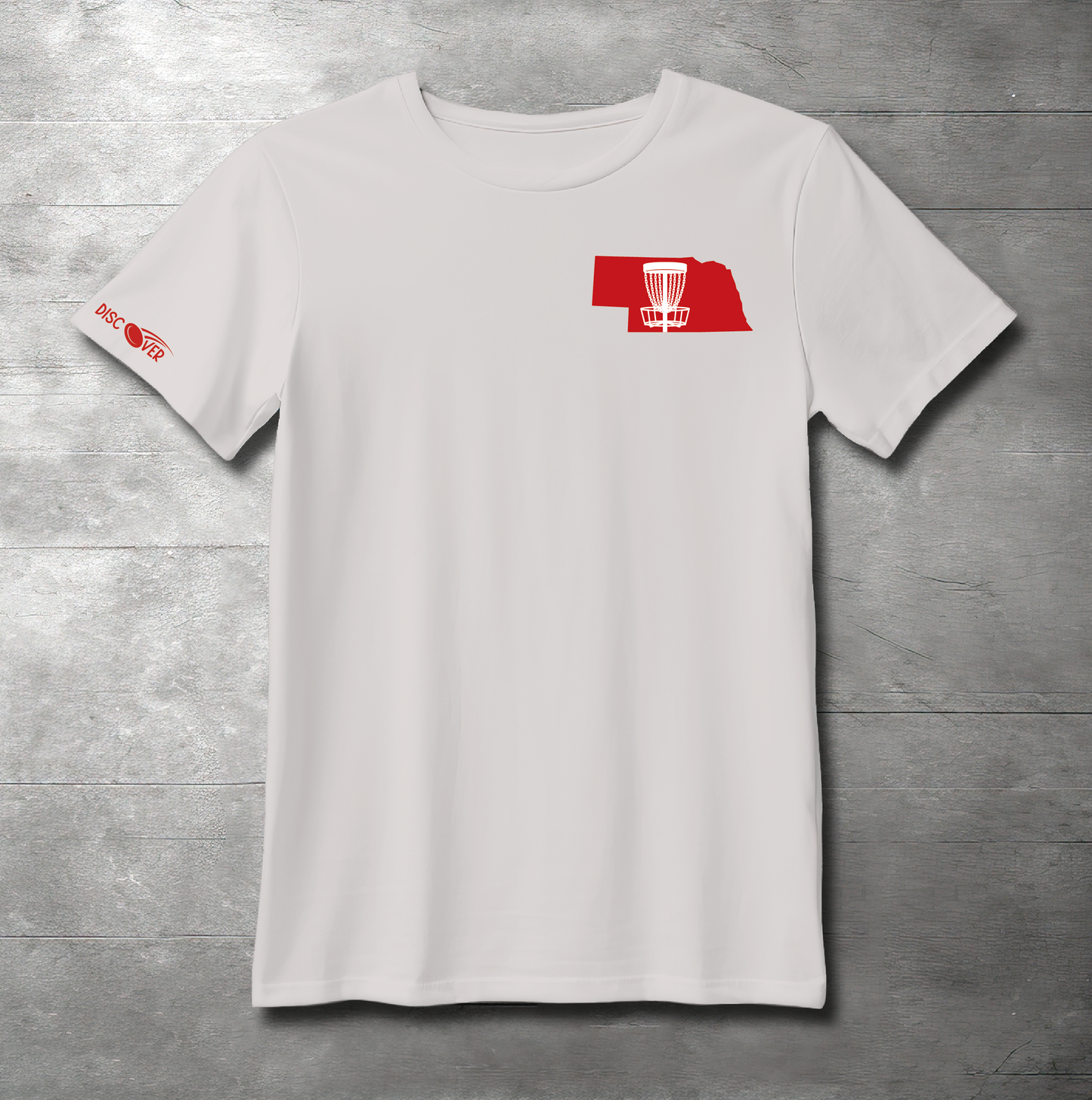 Nebraska State Basket Disc Golf T-shirt