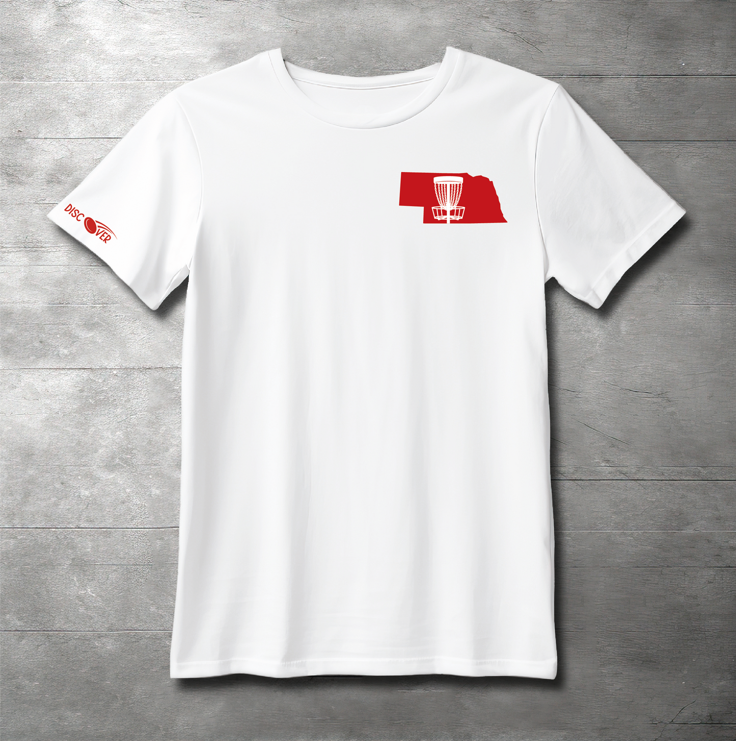 Nebraska State Basket Disc Golf T-shirt