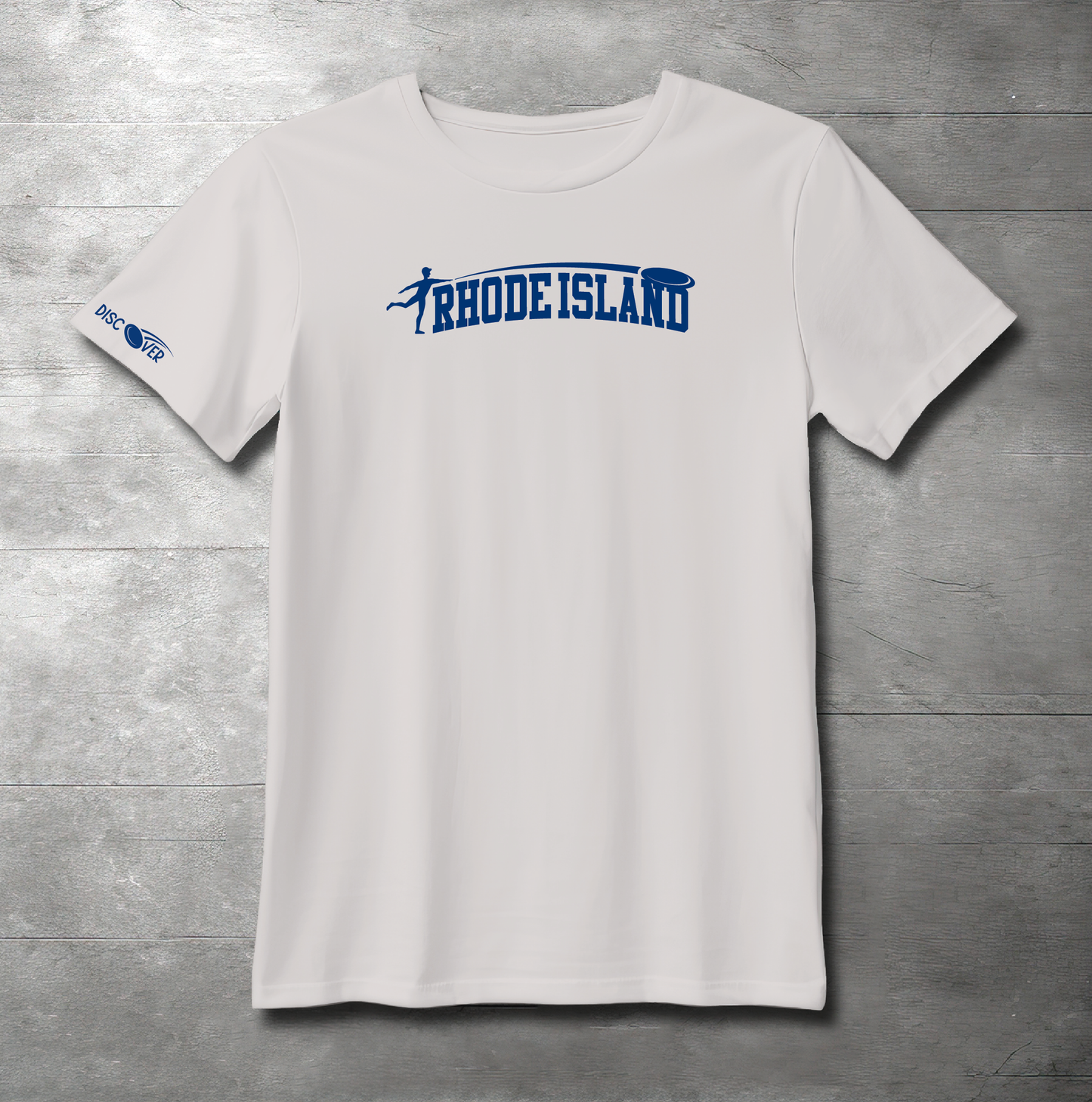 Rhode Island State Throw Disc Golf T-shirt