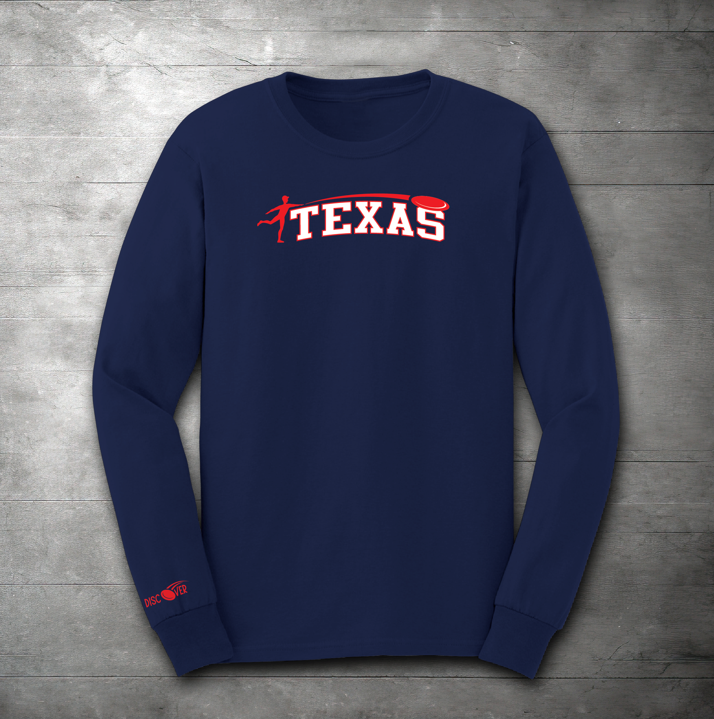 Texas State Throw Disc Golf Long Sleeve