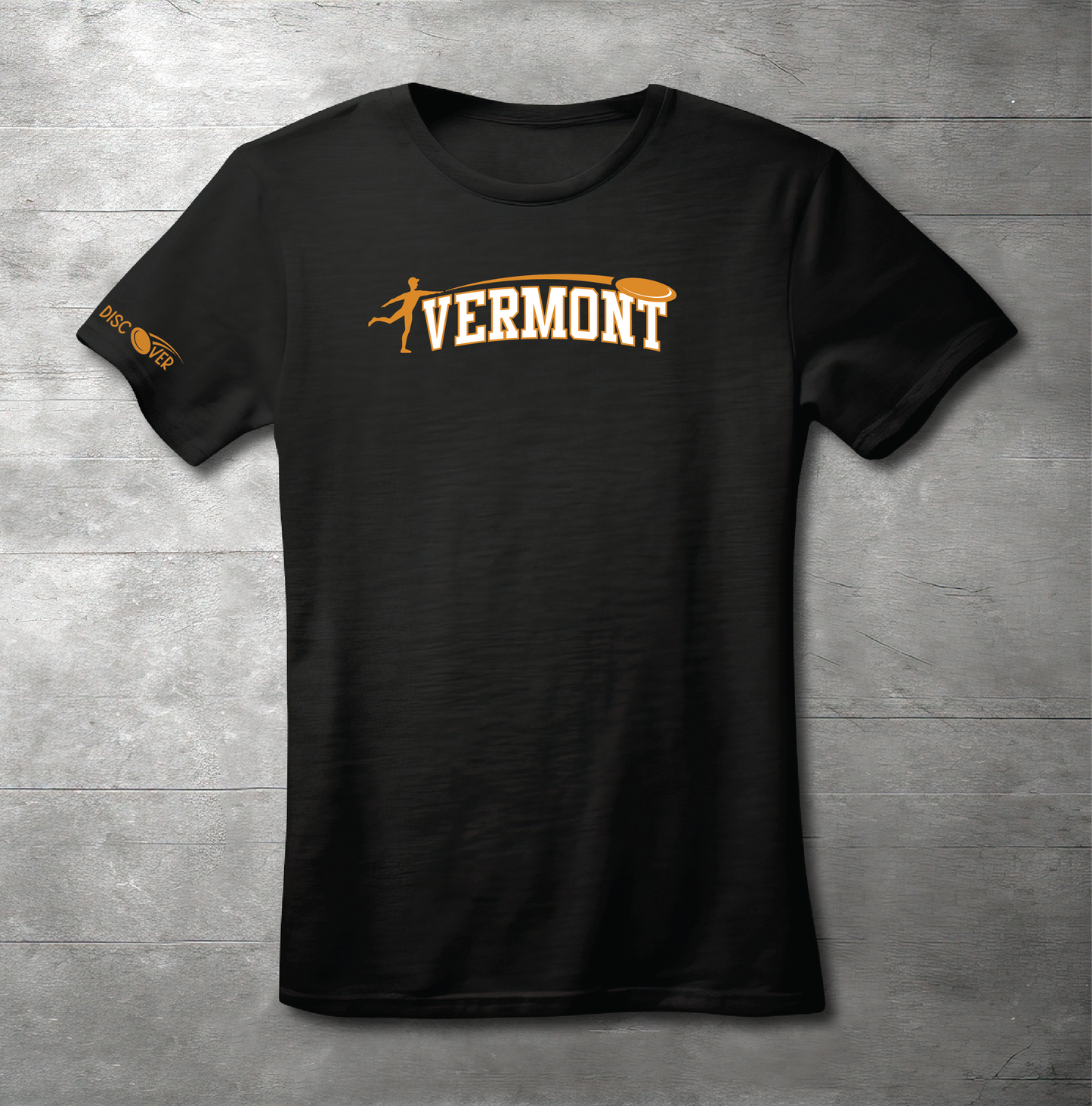 Vermont State Throw Disc Golf T-shirt