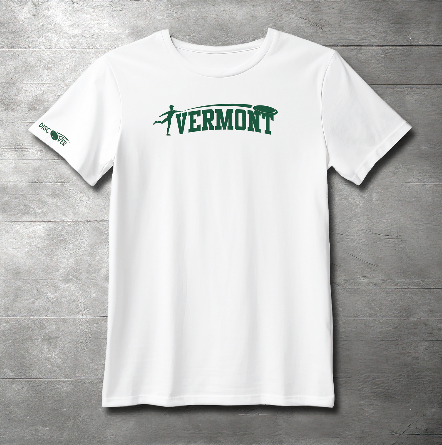 Vermont State Throw Disc Golf T-shirt