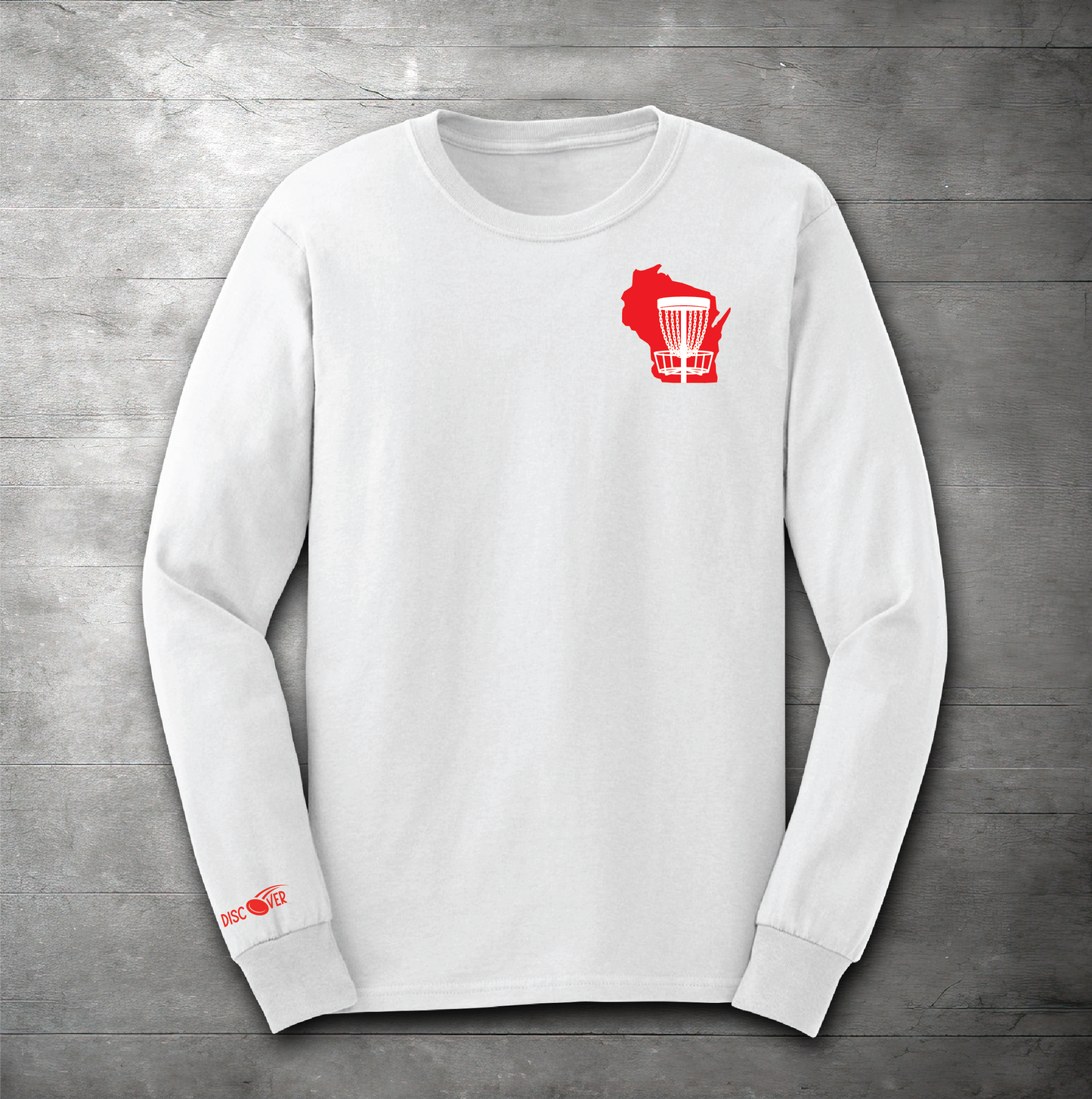 Wisconsin State Basket Disc Golf Long Sleeve