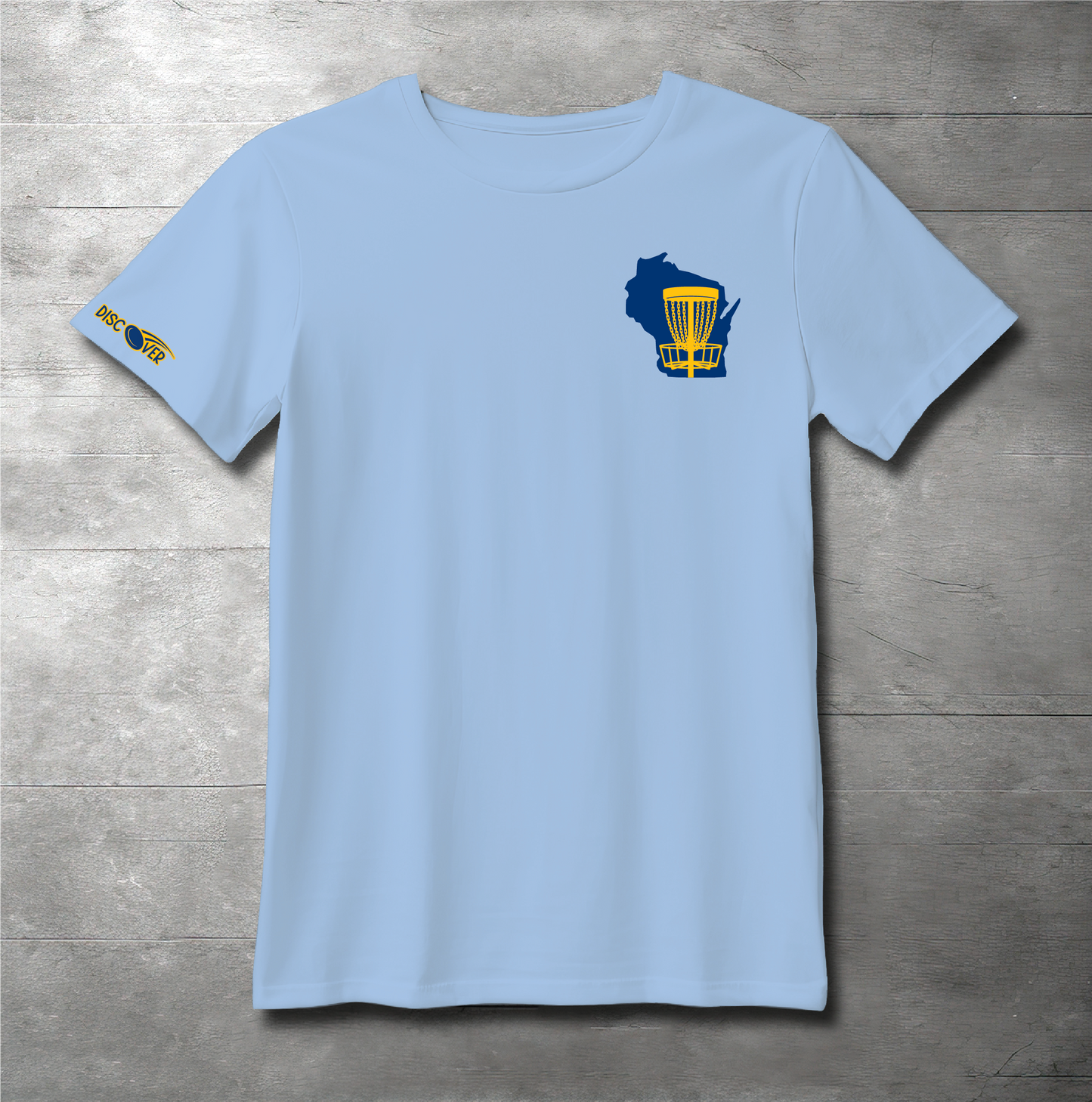Wisconsin State Basket Disc Golf T-shirt