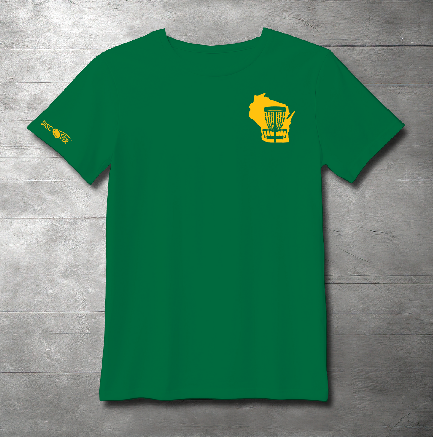 Wisconsin State Basket Disc Golf T-shirt
