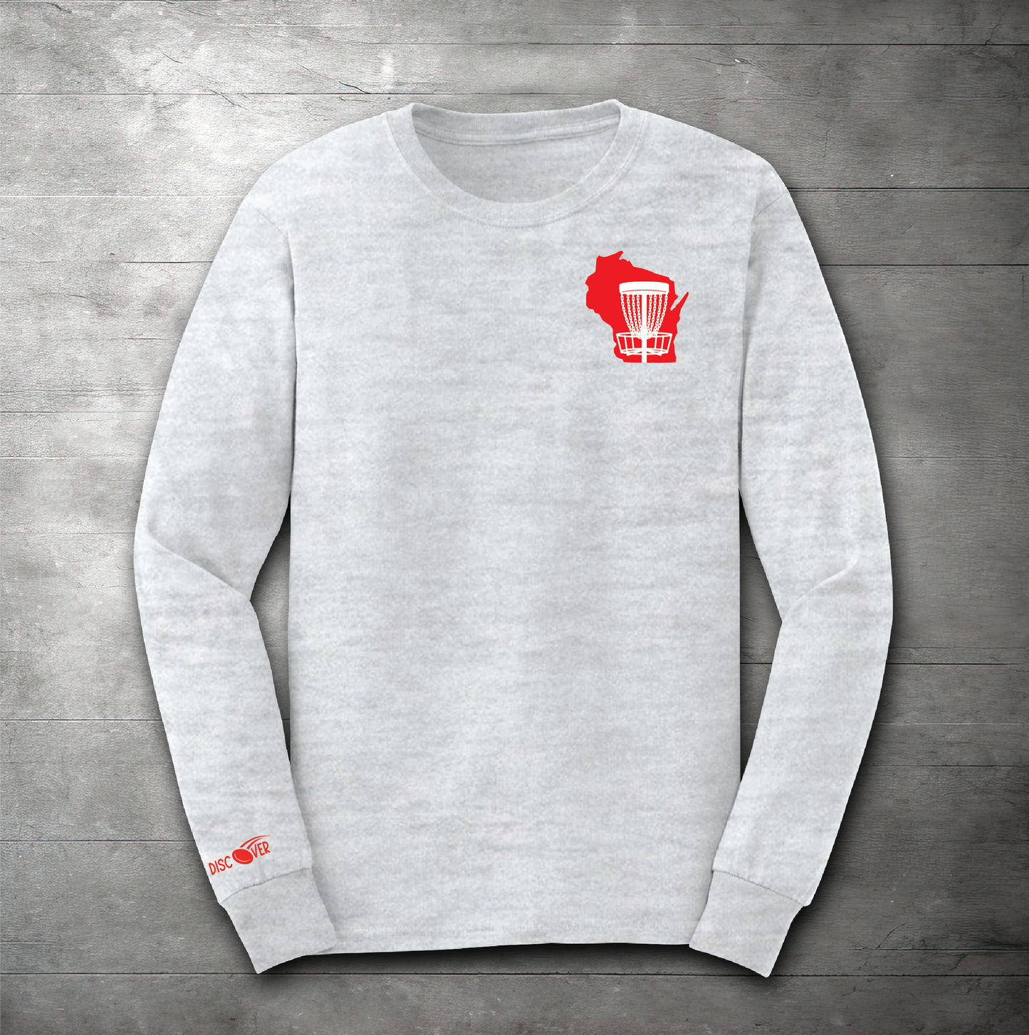 Wisconsin State Basket Disc Golf Long Sleeve