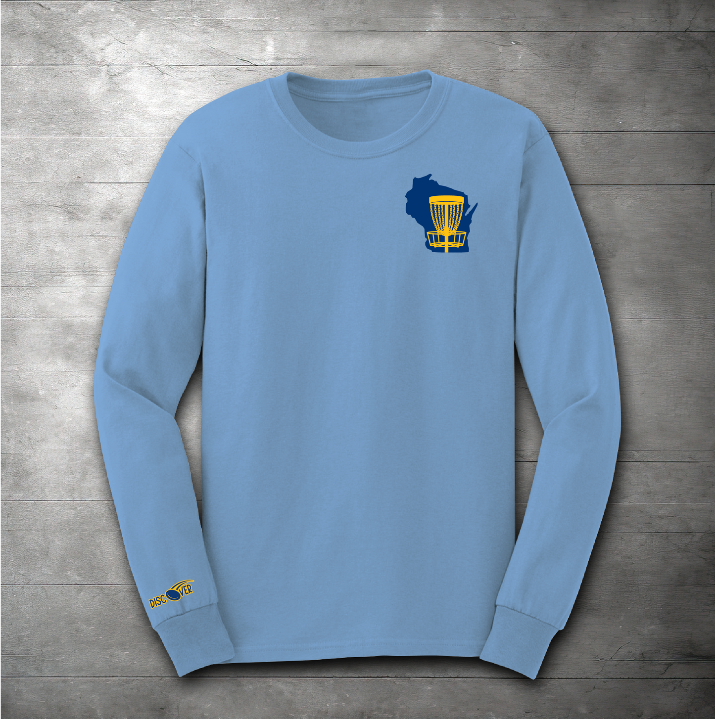 Wisconsin State Basket Disc Golf Long Sleeve