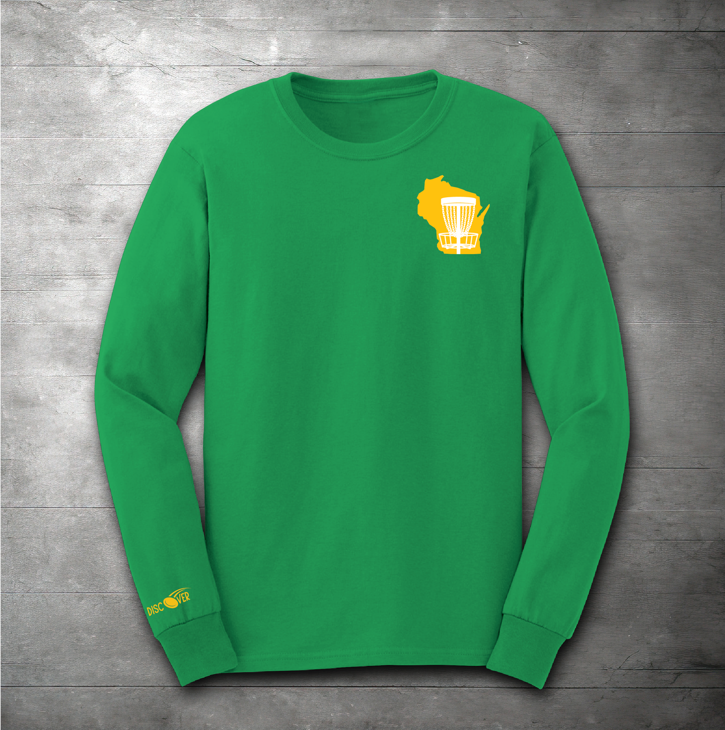 Wisconsin State Basket Disc Golf Long Sleeve