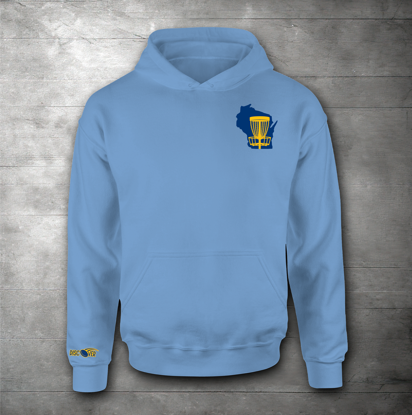 Wisconsin State Basket Disc Golf Sweatshirt