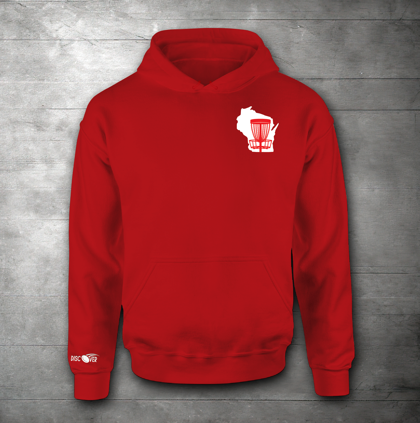 Wisconsin State Basket Disc Golf Sweatshirt