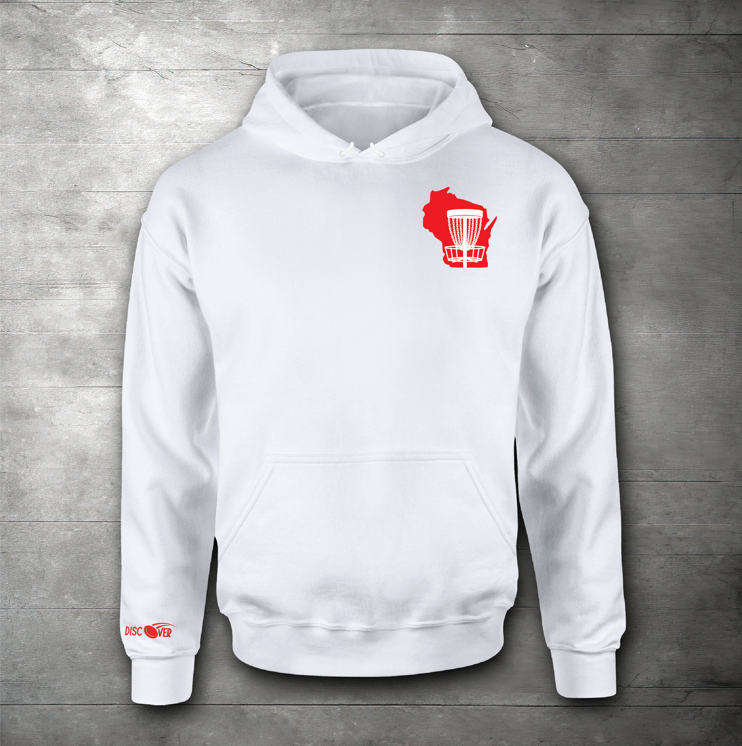 Wisconsin State Basket Disc Golf Sweatshirt
