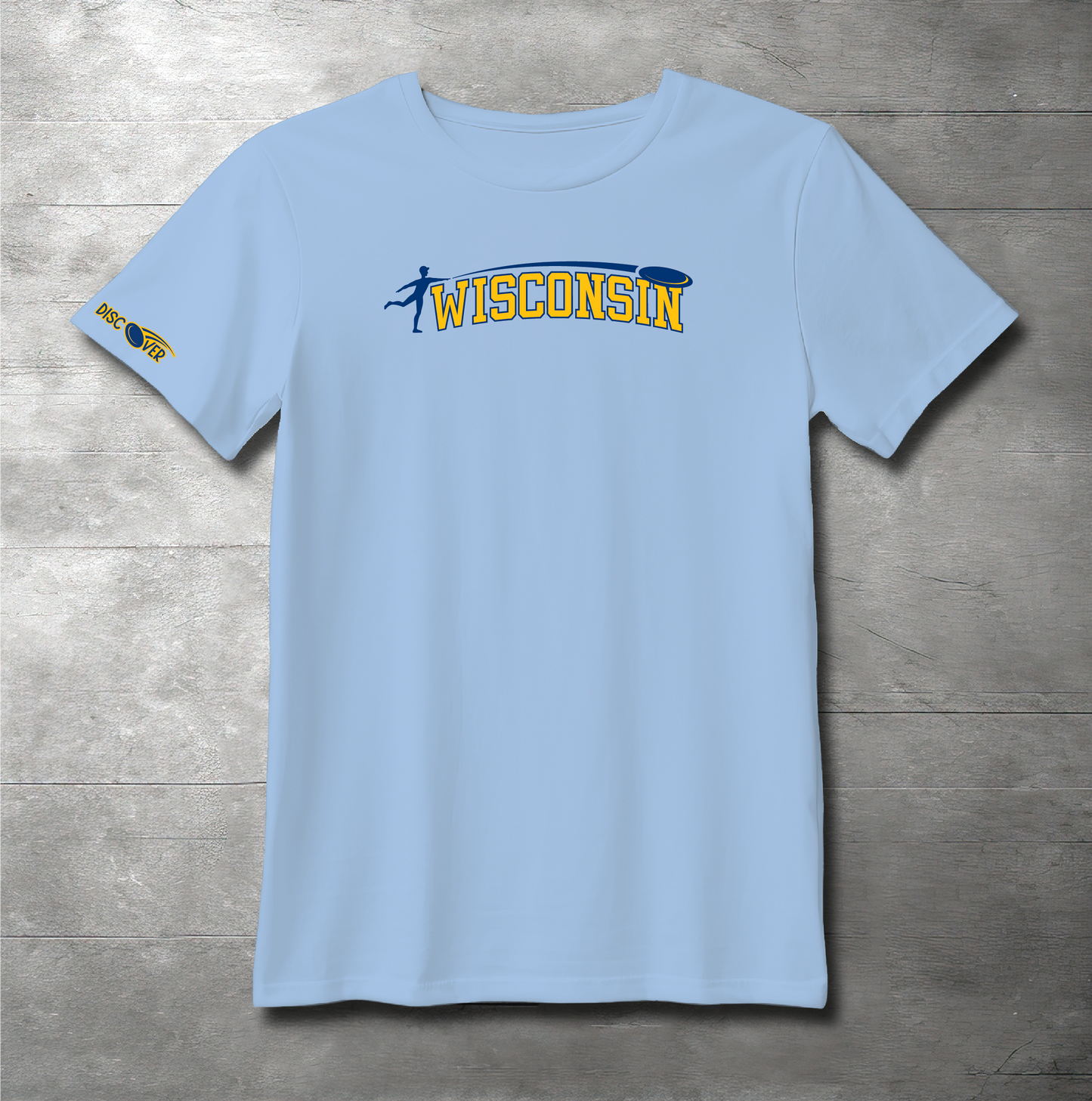 Wisconsin State Throw Disc Golf T-shirt