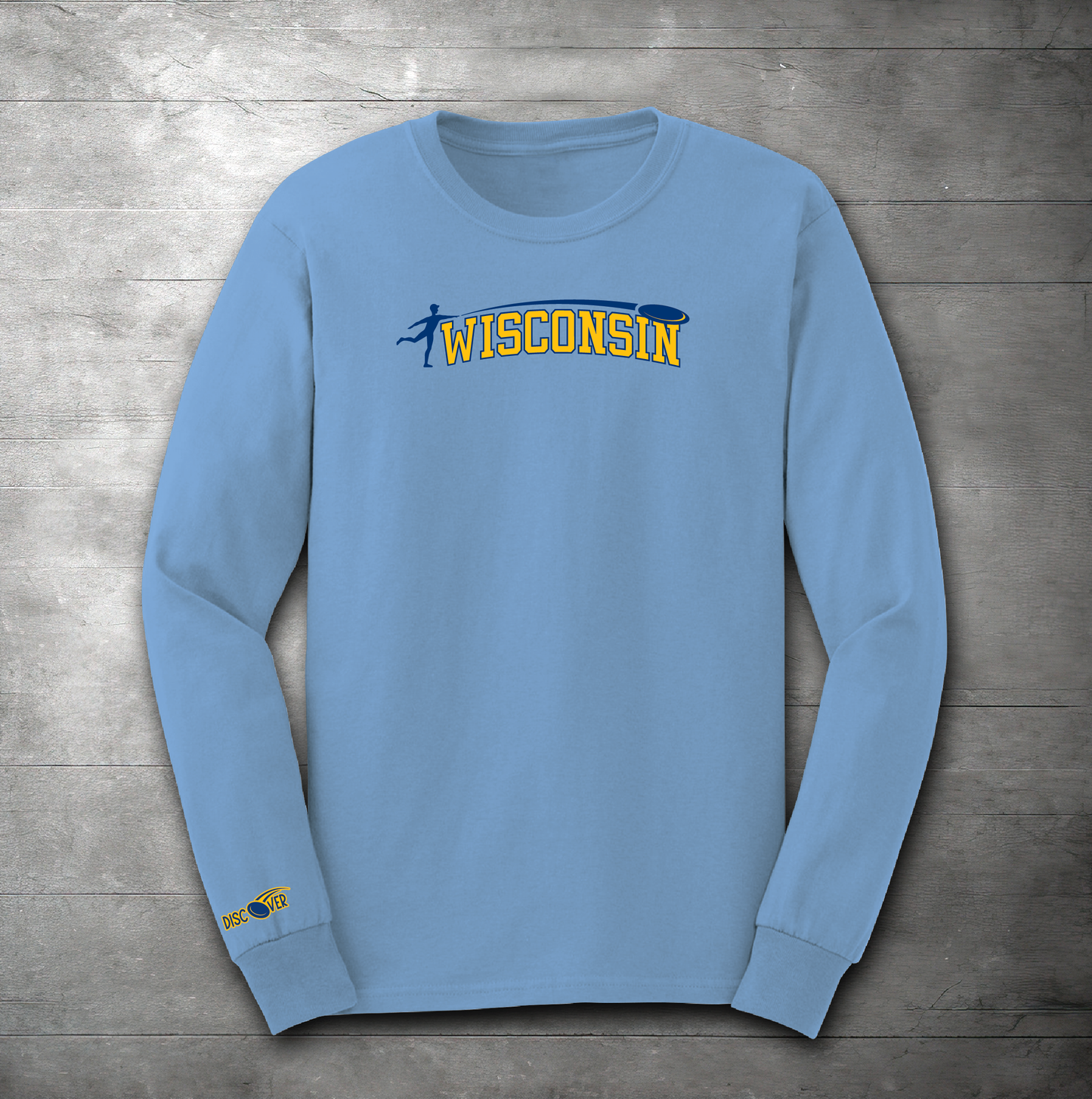 Wisconsin State Throw Disc Golf Long Sleeve