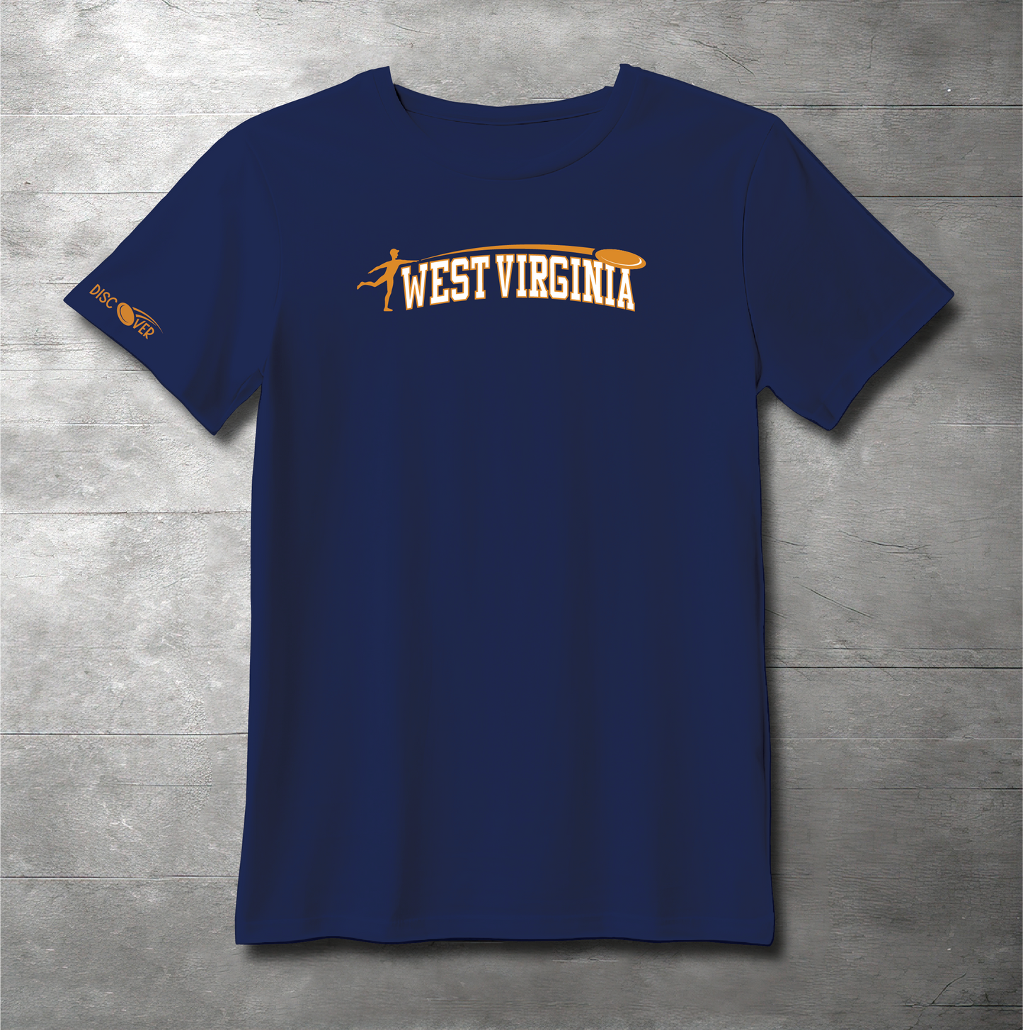 West Virginia State Throw Disc Golf T-shirt