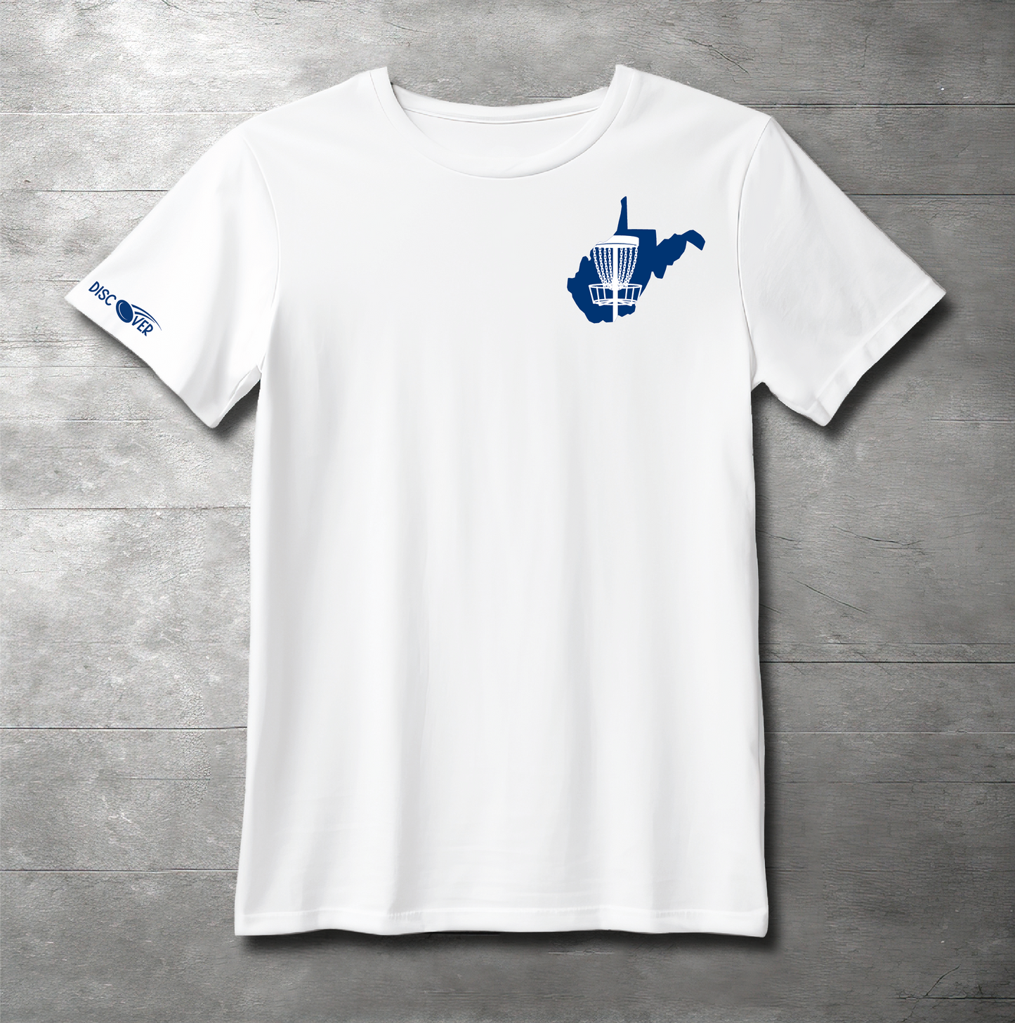 West Virginia State Basket Disc Golf T-shirt