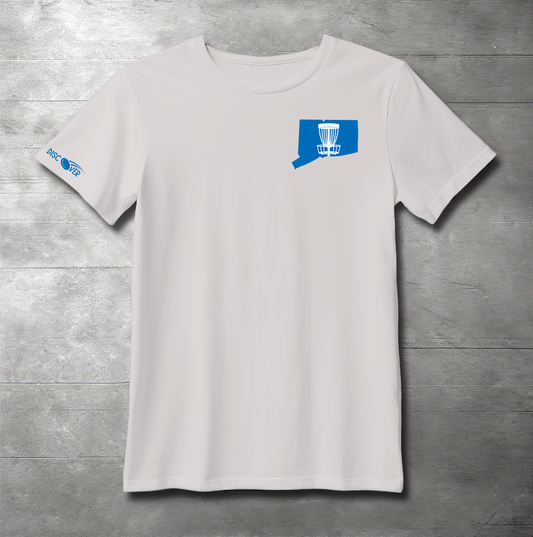 Connecticut State Basket Disc Golf T-shirt