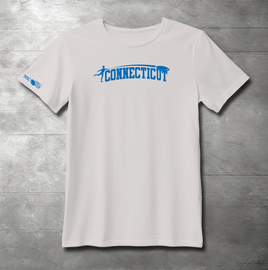 Connecticut State Throw Disc Golf T-shirt