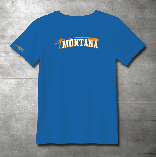 Montana State Throw Disc Golf T-shirt