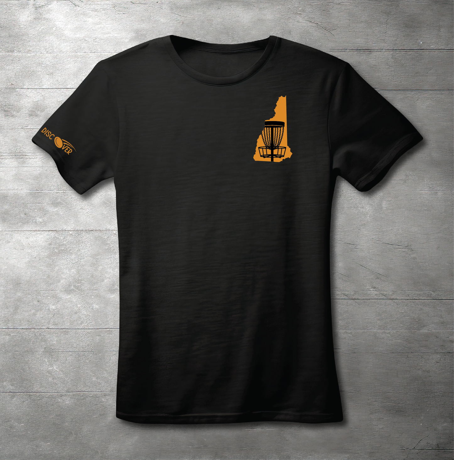 New Hampshire State Basket Disc Golf T-shirt