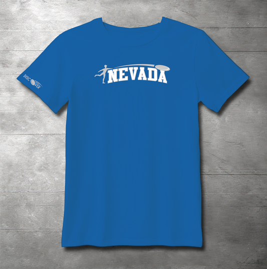 Nevada State Throw Disc Golf T-shirt