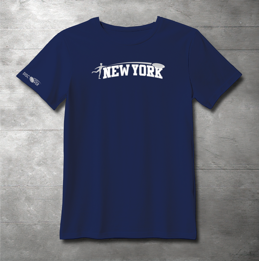 New York State Throw Disc Golf T-shirt