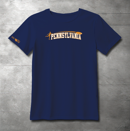 Pennsylvania State Throw Disc Golf T-shirt