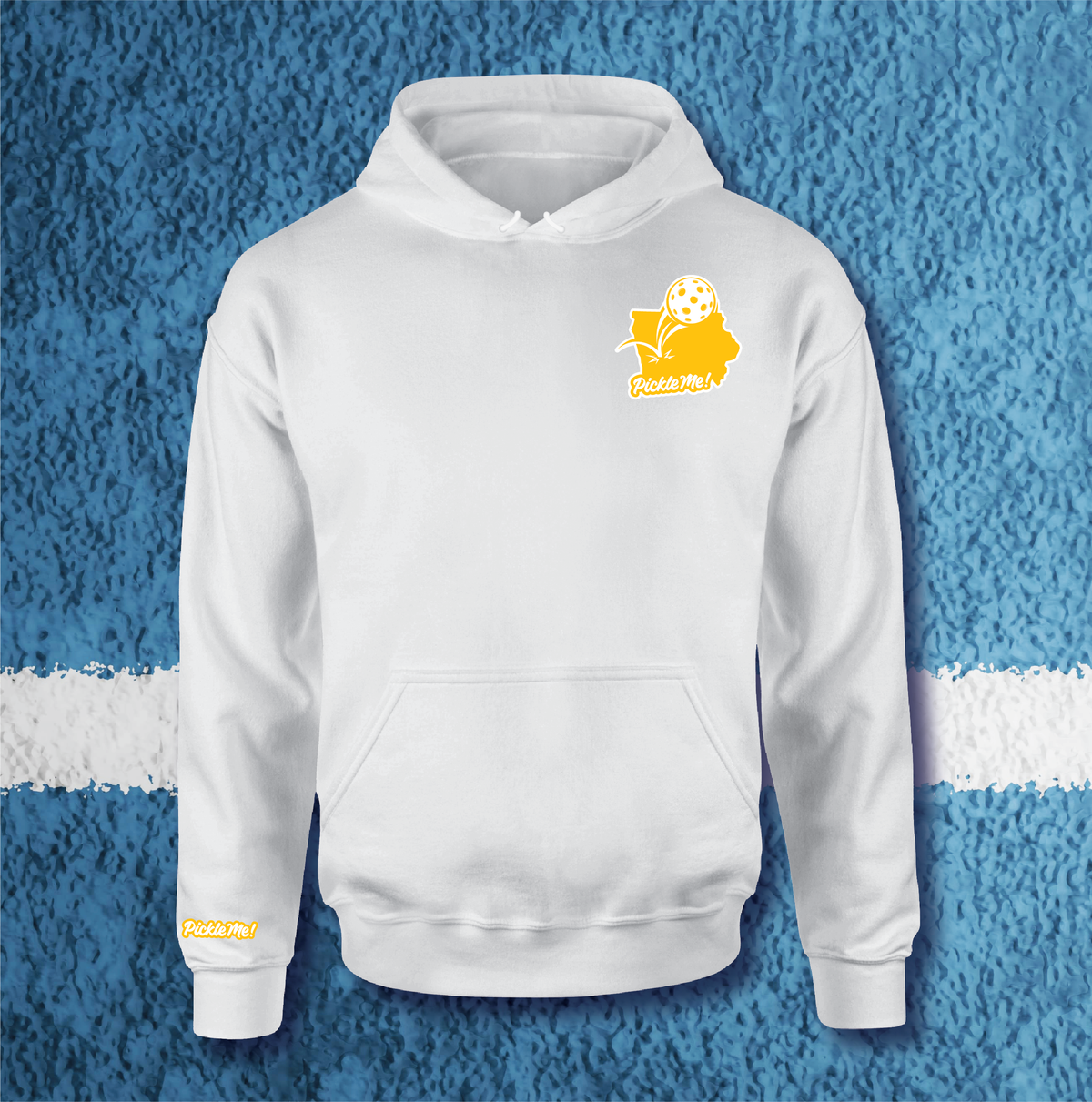 Pickle Me Iowa White Sweatshirt