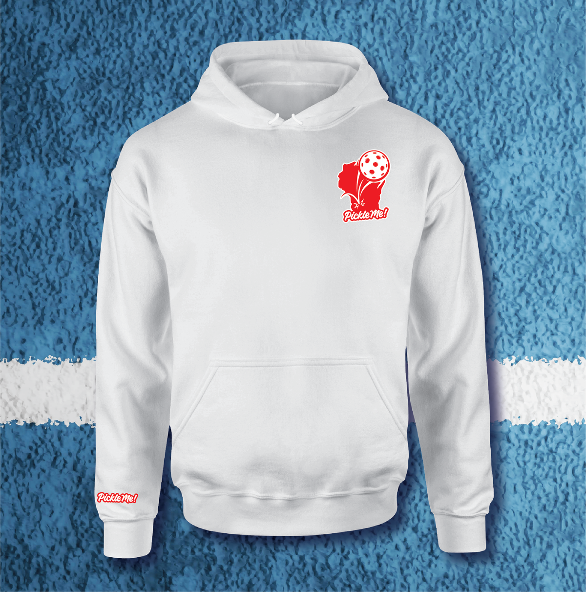 Pickle Me Wisconsin White Sweatshirt