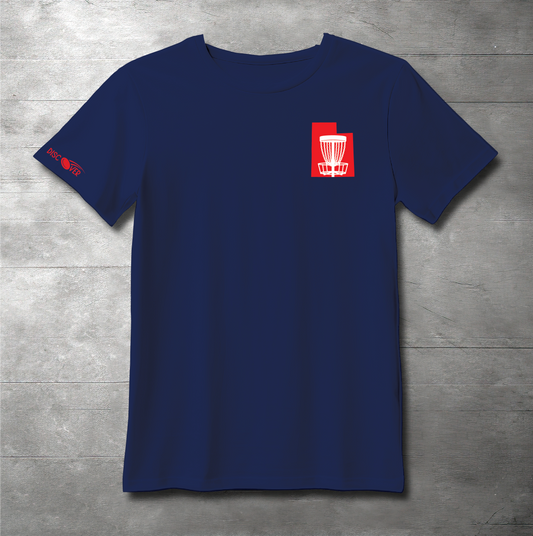 Utah State Basket Disc Golf T-shirt