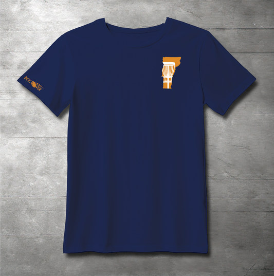 Vermont State Basket Disc Golf T-shirt