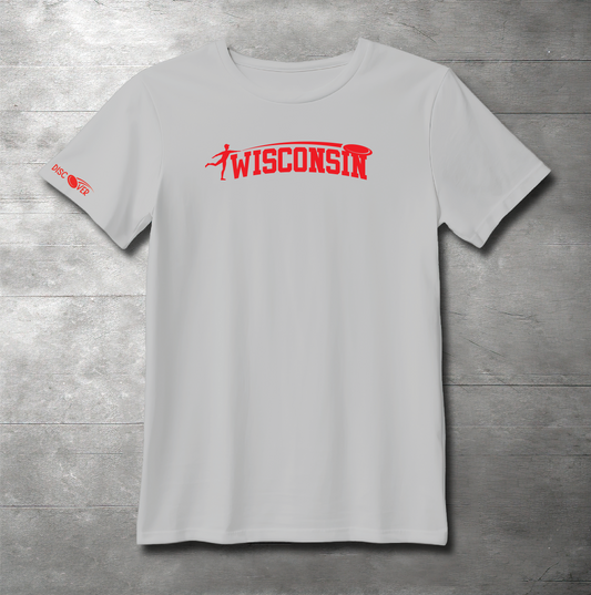 Wisconsin State Throw Disc Golf T-shirt